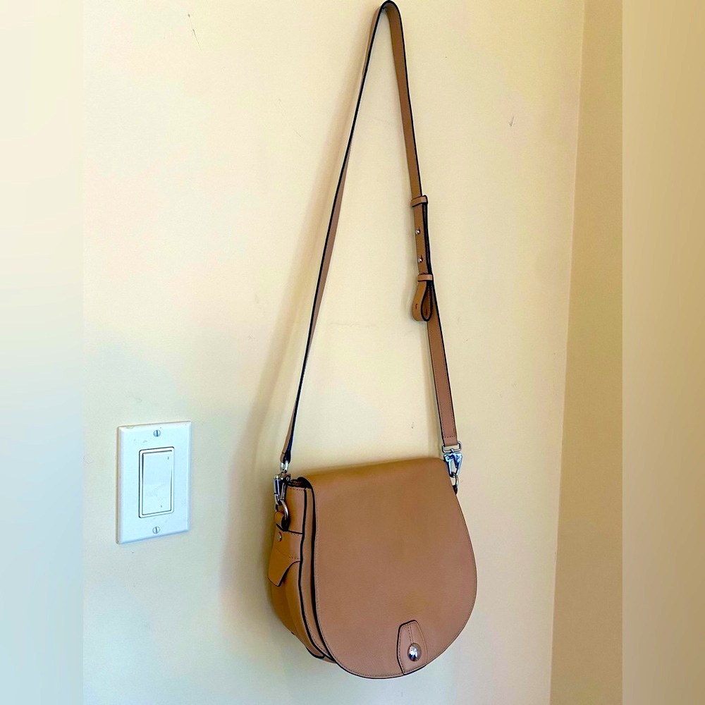 Rag & bone flight saddle crossbody bag, tan